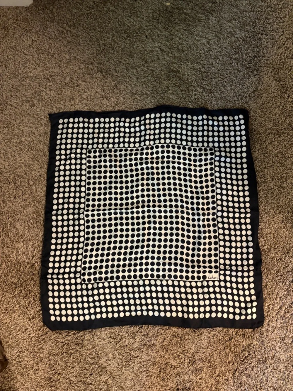 Vintage mid century Echo Silk Scarf